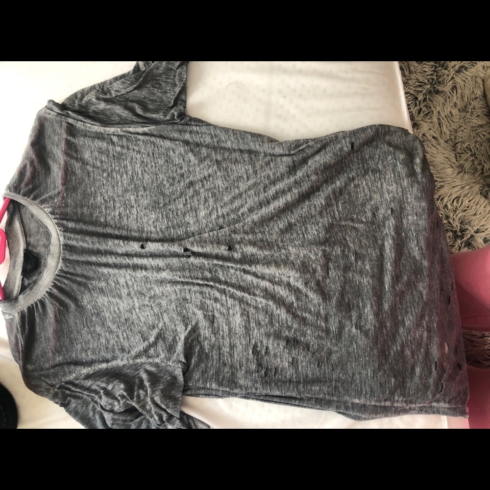 Topshop distressed tee